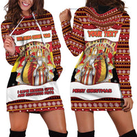 Personalized Belgium Hoodie Dress Saint Nicholas With Patterns Xmas - Wonder Print Shop