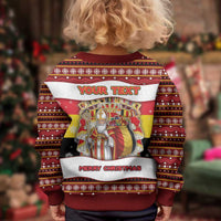 Personalized Belgium Kid Ugly Christmas Sweater Saint Nicholas With Patterns Xmas - Wonder Print Shop