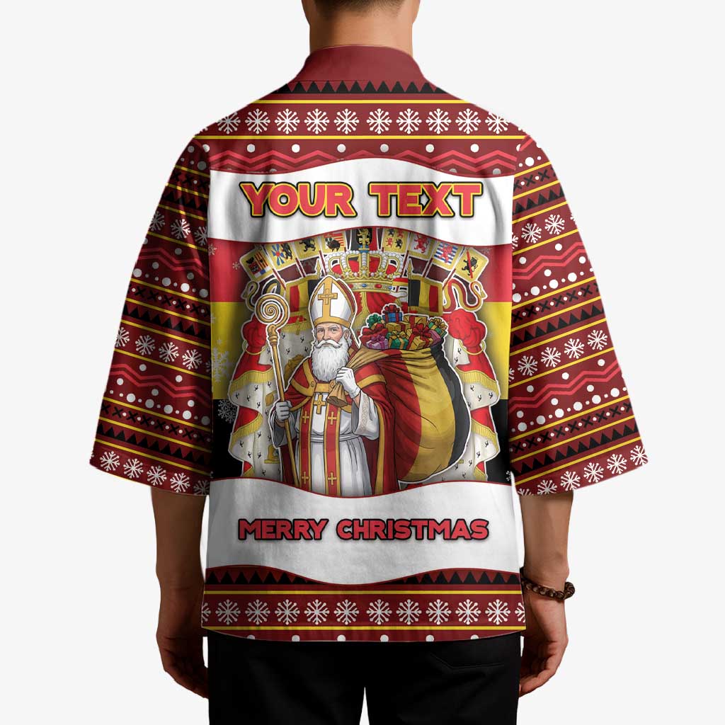 Personalized Belgium Kimono Saint Nicholas With Patterns Xmas - Wonder Print Shop