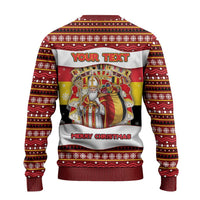 Personalized Belgium Ugly Christmas Sweater Saint Nicholas With Patterns Xmas - Wonder Print Shop