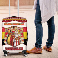 Belgium Luggage Cover Saint Nicholas With Patterns Xmas - Wonder Print Shop
