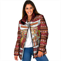 Personalized Belgium Padded Jacket Saint Nicholas With Patterns Xmas - Wonder Print Shop