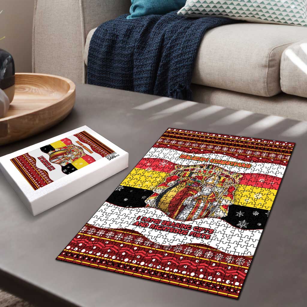 Belgium Puzzle Saint Nicholas With Patterns Xmas - Wonder Print Shop