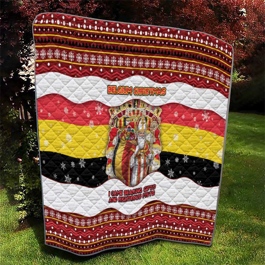 Belgium Quilt Saint Nicholas With Patterns Xmas - Wonder Print Shop