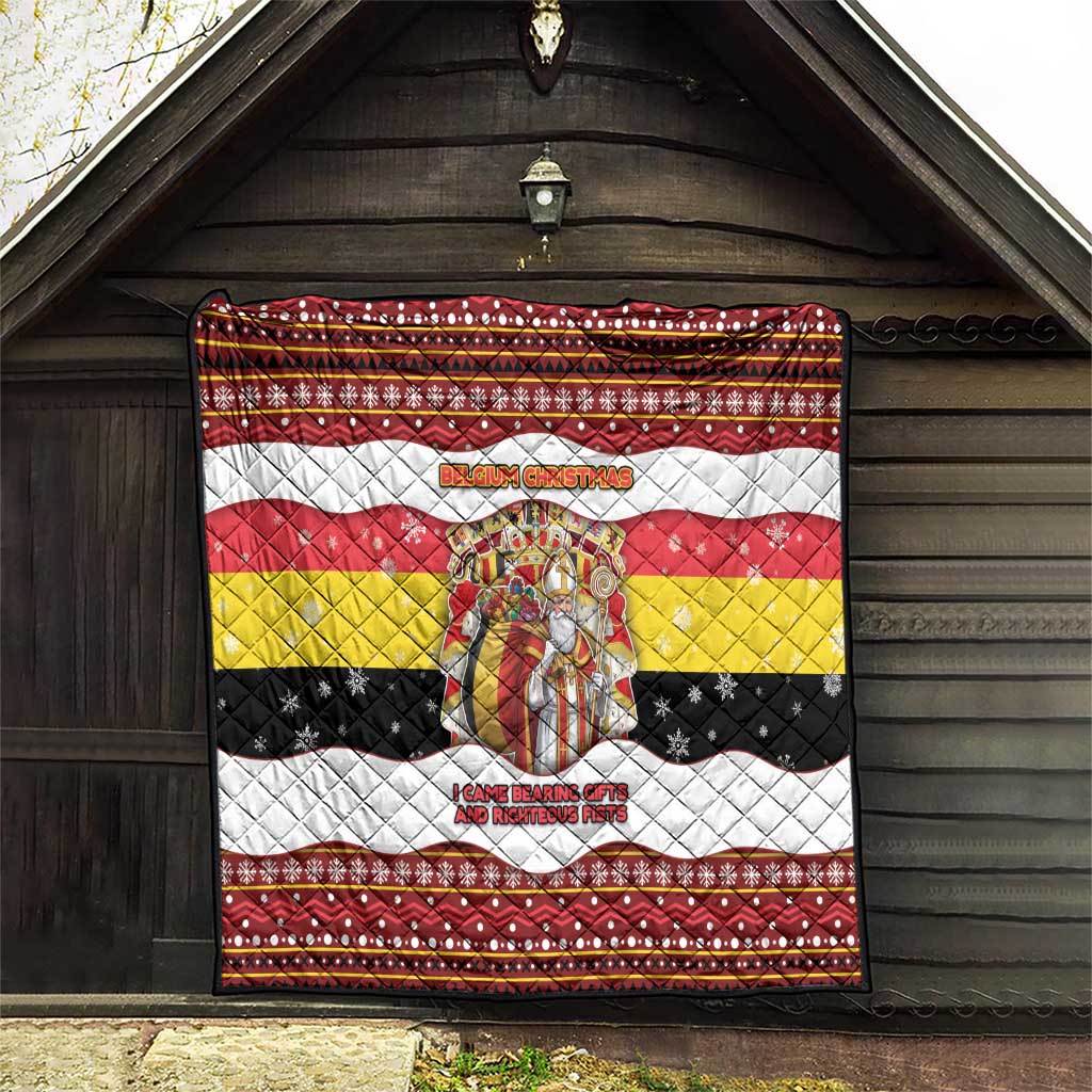 Belgium Quilt Saint Nicholas With Patterns Xmas - Wonder Print Shop
