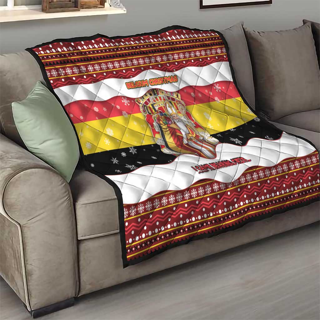 Belgium Quilt Saint Nicholas With Patterns Xmas - Wonder Print Shop