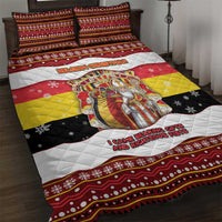 Belgium Quilt Bed Set Saint Nicholas With Patterns Xmas - Wonder Print Shop