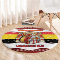 Belgium Round Carpet Saint Nicholas With Patterns Xmas - Wonder Print Shop