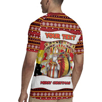 Personalized Belgium Rugby Jersey Saint Nicholas With Patterns Xmas - Wonder Print Shop
