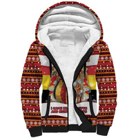 Personalized Belgium Sherpa Hoodie Saint Nicholas With Patterns Xmas - Wonder Print Shop