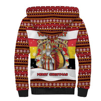 Personalized Belgium Sherpa Hoodie Saint Nicholas With Patterns Xmas - Wonder Print Shop