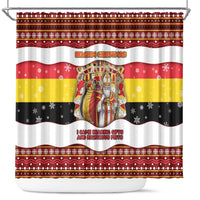 Belgium Shower Curtain Saint Nicholas With Patterns Xmas - Wonder Print Shop