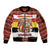 Personalized Belgium Sleeve Zip Bomber Jacket Saint Nicholas With Patterns Xmas - Wonder Print Shop