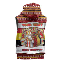 Personalized Belgium Sleeveless Hoodie Saint Nicholas With Patterns Xmas - Wonder Print Shop