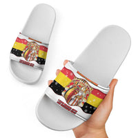 Belgium Slide Sandals Saint Nicholas With Patterns Xmas - Wonder Print Shop
