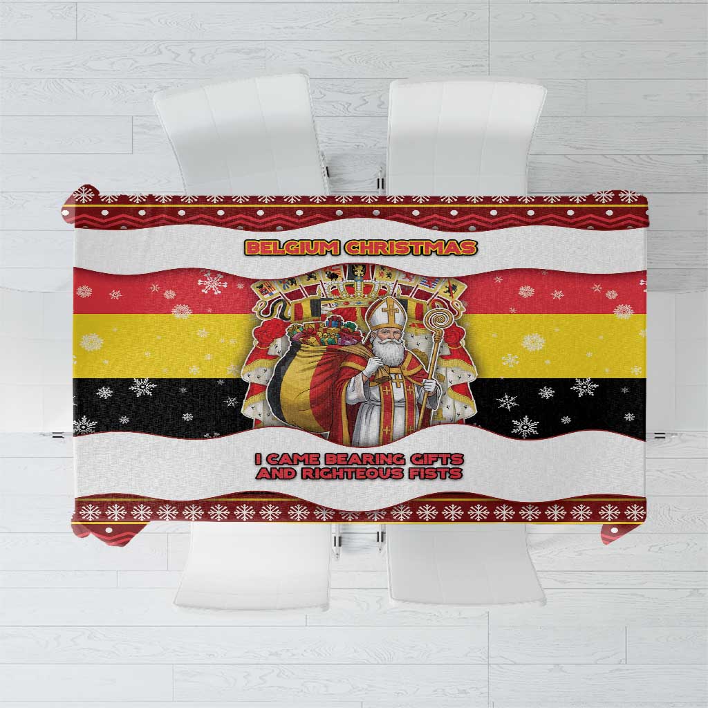 Belgium Tablecloth Saint Nicholas With Patterns Xmas - Wonder Print Shop