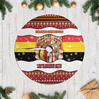 Belgium Tree Skirt Saint Nicholas With Patterns Xmas - Wonder Print Shop
