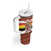 Personalized Belgium Tumbler With Handle Saint Nicholas With Patterns Xmas - Wonder Print Shop