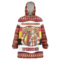Personalized Belgium Wearable Blanket Hoodie Saint Nicholas With Patterns Xmas - Wonder Print Shop