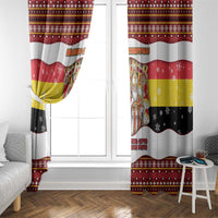 Belgium Window Curtain Saint Nicholas With Patterns Xmas - Wonder Print Shop