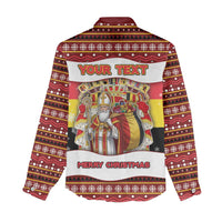 Personalized Belgium Women Casual Shirt Saint Nicholas With Patterns Xmas - Wonder Print Shop