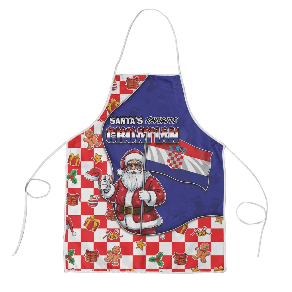 Croatia Christmas Apron Santas Favorite Croatian - Wonder Print Shop