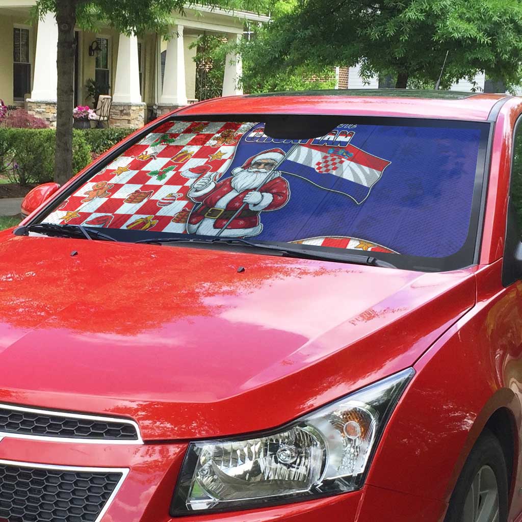 Croatia Christmas Auto Sun Shade Santas Favorite Croatian - Wonder Print Shop