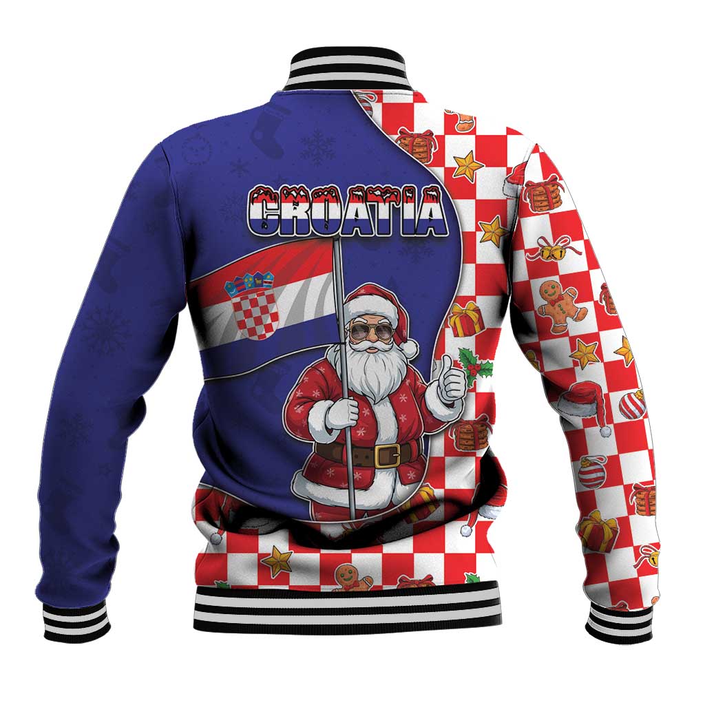 Croatia Christmas Baseball Jacket Santas Favorite Croatian - Wonder Print Shop