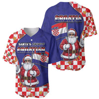 Croatia Christmas Baseball Jersey Santas Favorite Croatian - Wonder Print Shop