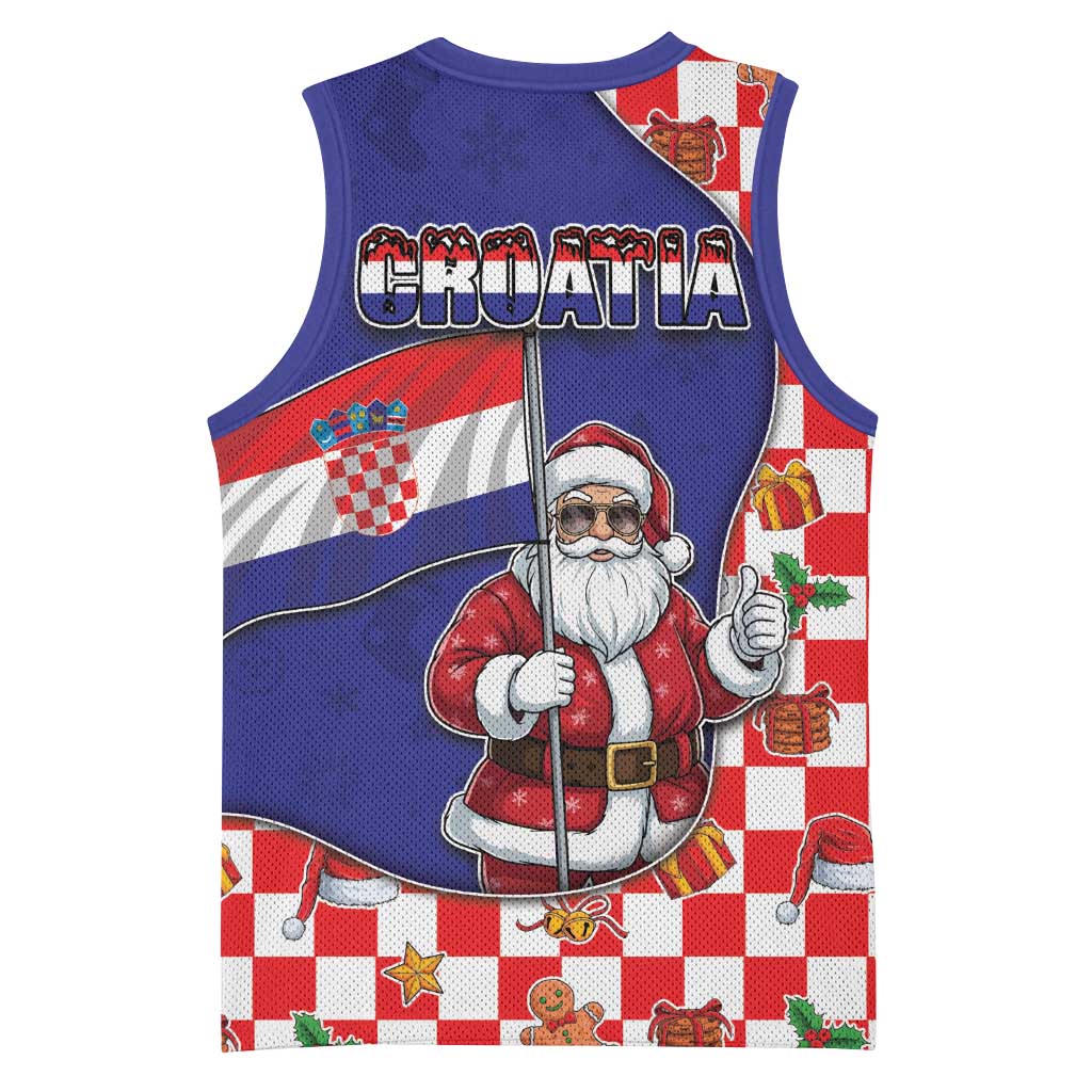 Croatia Christmas Basketball Jersey Santas Favorite Croatian - Wonder Print Shop