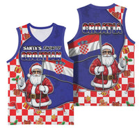 Croatia Christmas Basketball Jersey Santas Favorite Croatian - Wonder Print Shop