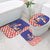 Croatia Christmas Bathroom Set Santas Favorite Croatian - Wonder Print Shop