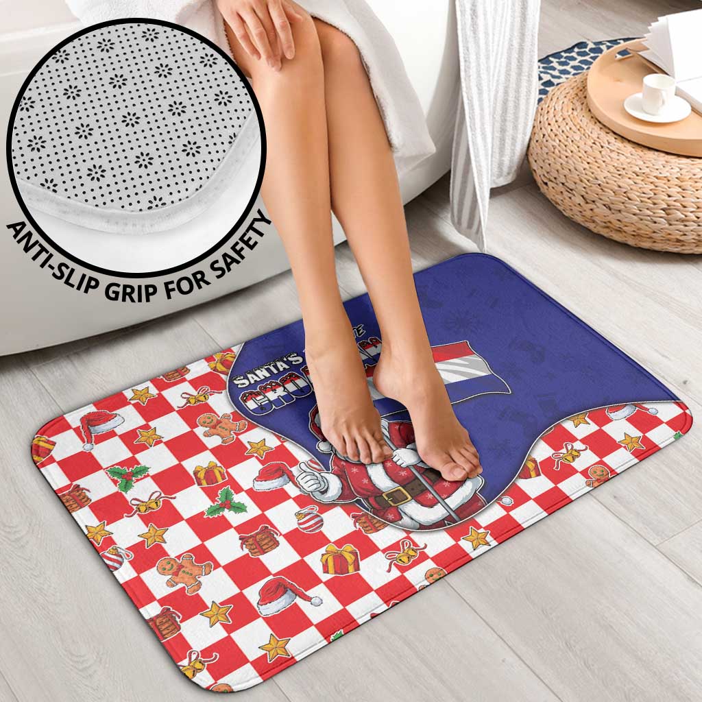 Croatia Christmas Bathroom Set Santas Favorite Croatian - Wonder Print Shop