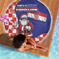 Croatia Christmas Beach Blanket Santas Favorite Croatian - Wonder Print Shop