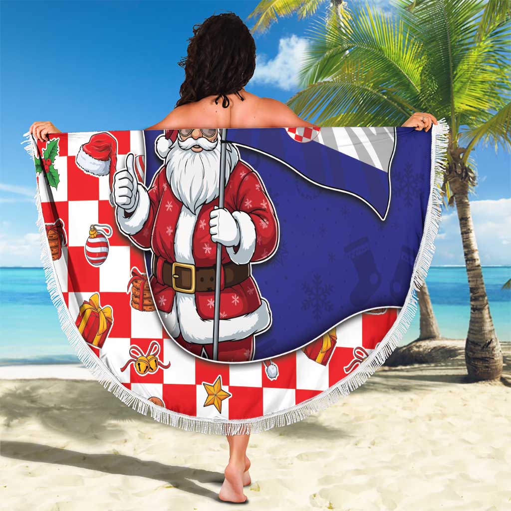 Croatia Christmas Beach Blanket Santas Favorite Croatian - Wonder Print Shop