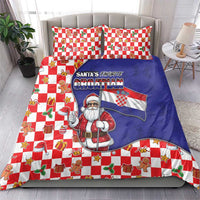 Croatia Christmas Bedding Set Santas Favorite Croatian - Wonder Print Shop