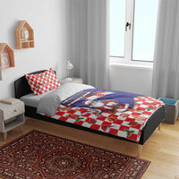 Croatia Christmas Bedding Set Santas Favorite Croatian - Wonder Print Shop