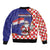 Croatia Christmas Bomber Jacket Santas Favorite Croatian - Wonder Print Shop