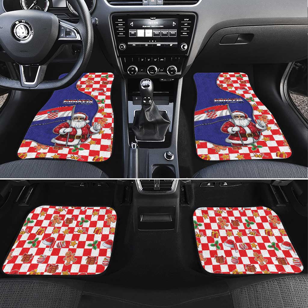 Croatia Christmas Car Mats Santas Favorite Croatian - Wonder Print Shop