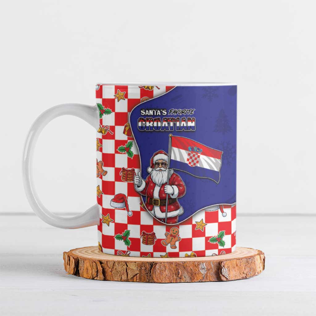 Croatia Christmas Ceramic Mug Santas Favorite Croatian - Wonder Print Shop