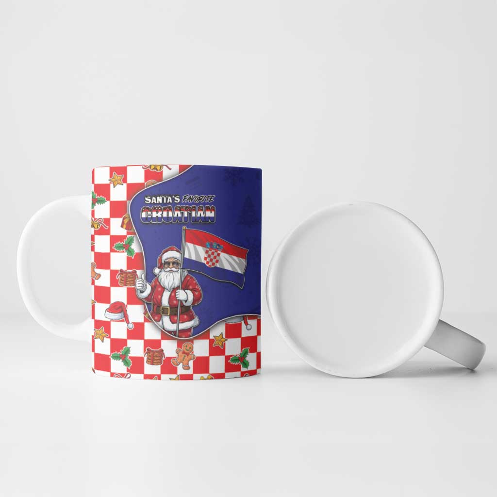 Croatia Christmas Ceramic Mug Santas Favorite Croatian - Wonder Print Shop