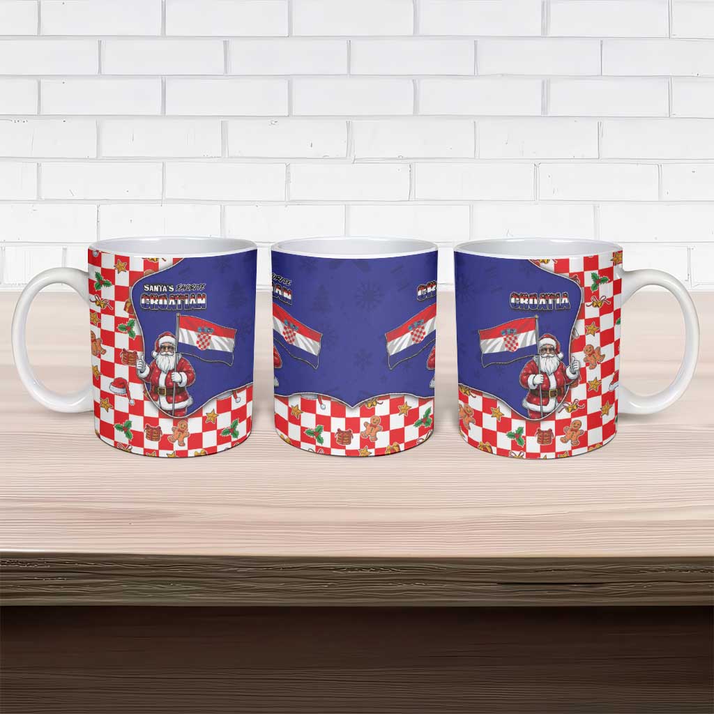Croatia Christmas Ceramic Mug Santas Favorite Croatian - Wonder Print Shop