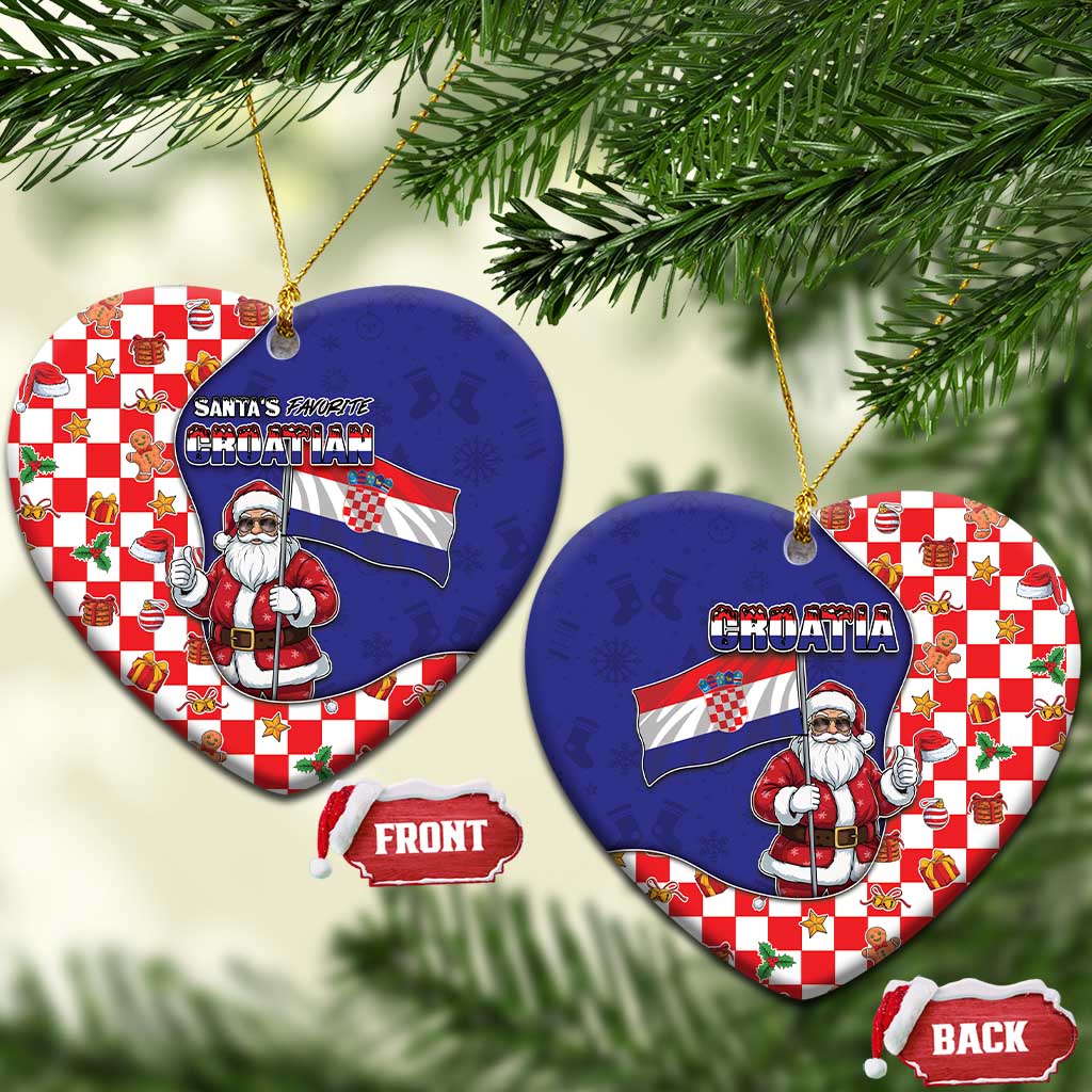 Croatia Christmas Ceramic Ornament Santas Favorite Croatian - Wonder Print Shop