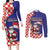 Croatia Christmas Couples Matching Long Sleeve Bodycon Dress and Long Sleeve Button Shirt Santas Favorite Croatian - Wonder Print Shop