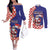 Croatia Christmas Couples Matching Off The Shoulder Long Sleeve Dress and Long Sleeve Button Shirt Santas Favorite Croatian - Wonder Print Shop