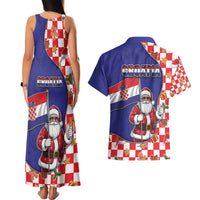 Croatia Christmas Couples Matching Tank Maxi Dress and Hawaiian Shirt Santas Favorite Croatian - Wonder Print Shop