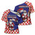 Croatia Christmas Cross Shoulder Shirt Santas Favorite Croatian - Wonder Print Shop