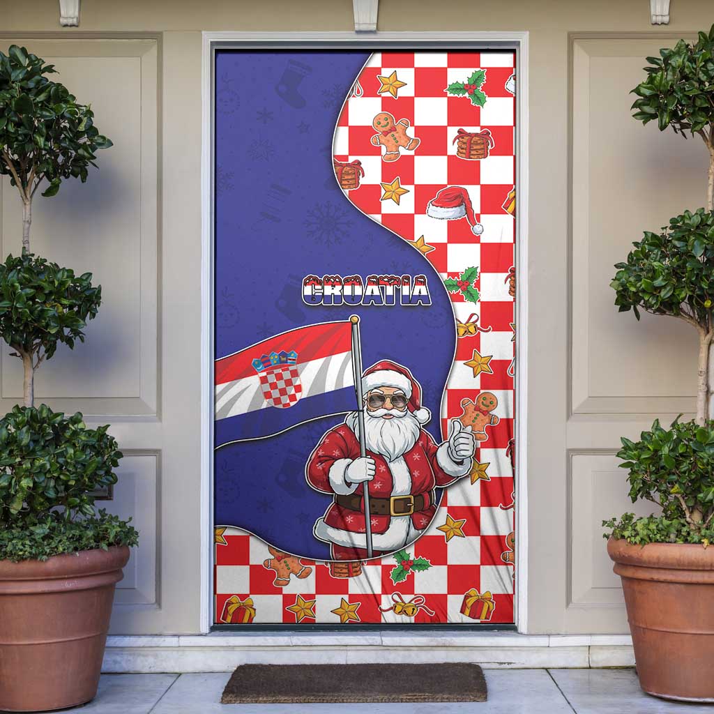 Croatia Christmas Door Cover Santas Favorite Croatian - Wonder Print Shop