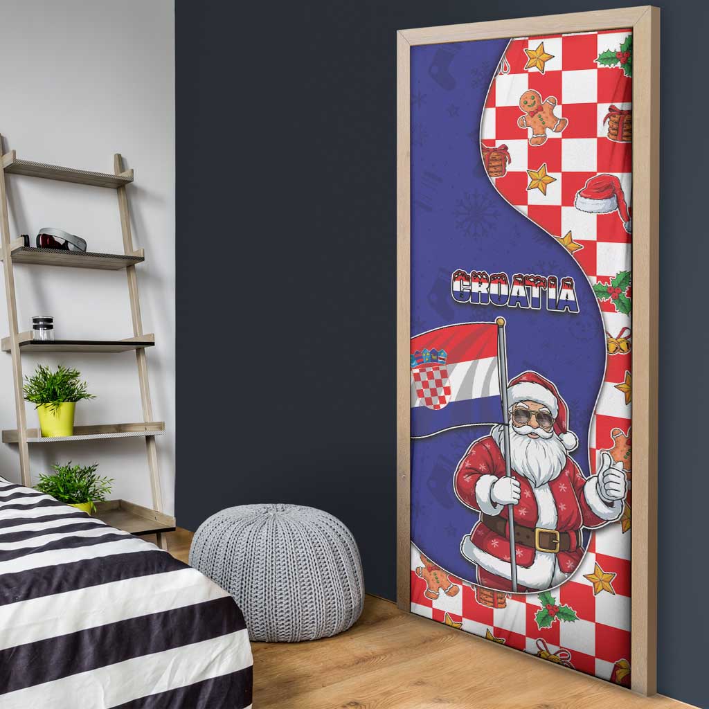 Croatia Christmas Door Cover Santas Favorite Croatian - Wonder Print Shop