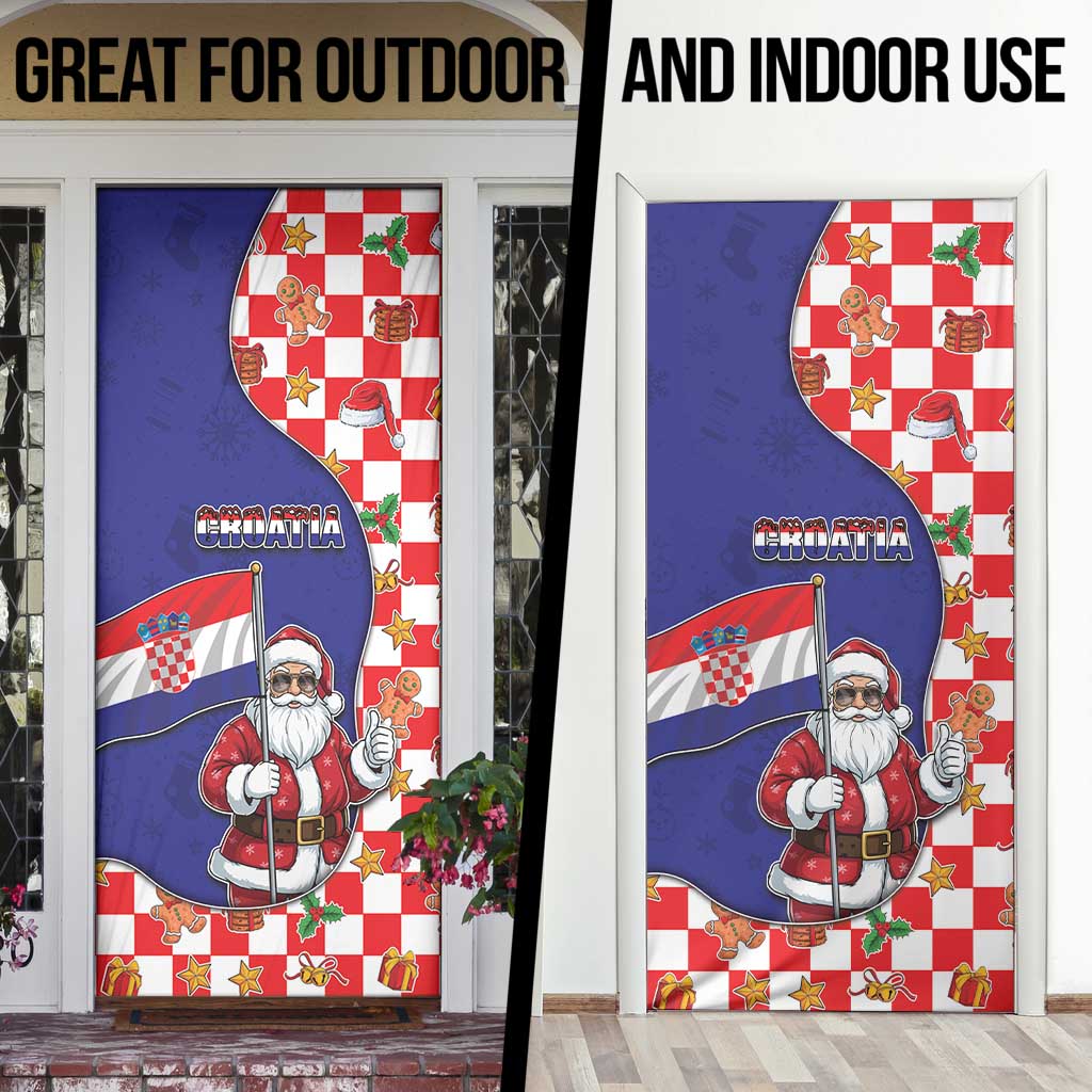 Croatia Christmas Door Cover Santas Favorite Croatian - Wonder Print Shop
